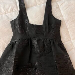 NWT Anthropologie Black Textured Sleeveless Dress